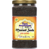 Rani Black Mustard Seeds Whole Spice (Kali Rai) 80oz (5lbs) 2.27kg Bulk PET Jar ~ All Natural, Gluten Friendly, NON-GMO, Kosher, Vegan, Indian Origin