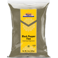 Rani Black Pepper Fine Powder 80 Mesh 14oz (400g) ~ All Natural, Vegan, Gluten Friendly, NON-GMO, Kosher, Product of Vietnam