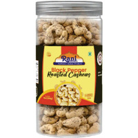 Rani Black Pepper Roasted Cashews 14oz (400g) PET Jar, Non-Fried, Oil Free ~ All Natural, Vegan, Gluten Friendly, NON-GMO, Kosher, Air Roasted, Crunchy & Flavorful