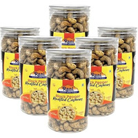 Rani Black Pepper Roasted Cashews 14oz (400g) PET Jar, Pack of 6, Non-Fried, Oil Free ~ All Natural, Vegan, Gluten Friendly, NON-GMO, Kosher, Air Roasted, Crunchy & Flavorful