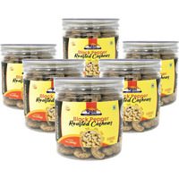 Rani Black Pepper Roasted Cashews 7oz (200g) PET Jar, Pack of 6, Non-Fried, Oil Free ~ All Natural, Vegan, Gluten Friendly, NON-GMO, Kosher, Air Roasted, Crunchy & Flavorful