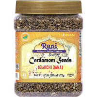 Rani Cardamom (Elachi) Decorticated Seeds Indian Spice 20oz (1.25lbs) 571g PET Jar ~ All Natural, Vegan, Gluten Friendly, NON-GMO, Indian Origin