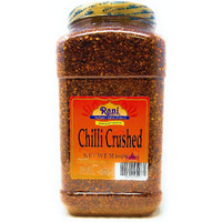 Rani Crushed Red Pepper Flakes Chilli (Pizza Type Cut) 80oz (5lbs) 2.27kg Bulk PET Jar ~ All Natural, No Color added, Gluten Friendly, Vegan, NON-GMO, Kosher, No Salt or fillers