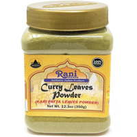 Rani Curry Leaves Powder (Kari Neem Patha) Indian Spice 12.3oz (350g) PET Jar ~ All Natural, Vegan, Gluten Friendly, NON-GMO, Indian Origin