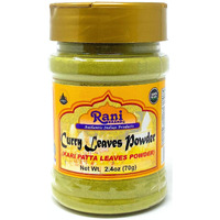 Rani Curry Leaves Powder (Kari Neem Patha) Indian Spice 2.4oz (70g) PET Jar ~ All Natural, Vegan, Gluten Friendly, NON-GMO, Indian Origin
