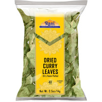 Rani Dried Curry Whole Leaves (Kari Neem Patha) Indian Spice 0.5oz (14g) ~ Non-irradiated, All Natural, Vegan, Gluten Friendly, NON-GMO, Product of USA