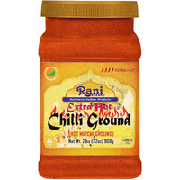 Rani Extra Hot Chilli Powder Indian Spice 32oz (2lbs) 908g PET Jar ~ All Natural, No Color added, Gluten Friendly, Vegan, NON-GMO, Kosher, No Salt or fillers