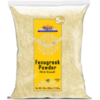 Rani Fenugreek (Methi) Seeds Ground Powder 80oz (5lbs) 2.27kg Trigonella foenum graecum ~ All Natural, Vegan, Gluten Friendly, Non-GMO, Kosher| Indian Origin, used in cooking & Ayurvedic spice