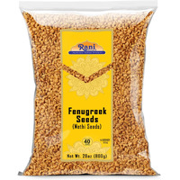 Rani Fenugreek (Methi) Seeds Whole 28oz (800g) Trigonella foenum graecum ~ All Natural, Vegan, Gluten Friendly, Non-GMO, Kosher, Indian Origin, used in cooking & Ayurvedic spice
