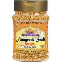 Rani Fenugreek (Methi) Seeds Whole 5oz (141g) PET Jar, Trigonella foenum graecum ~ All Natural, Vegan, Gluten Friendly, Non-GMO, Indian Origin, used in cooking & Ayurvedic spice