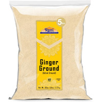 Rani Ginger (Adarak) Powder Ground, Spice 80oz (5lbs) 2.27kg Bulk ~ All Natural, Vegan, Gluten Friendly, NON-GMO, Kosher, Indian Origin