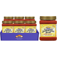 Rani Kashmiri Chilli Powder (Deggi Mirch, Low Heat) Ground Indian Spice 16oz (1lb) 454g PET Jar, Pack of 6 ~ All Natural, Salt-Free, Vegan, No Colors, Gluten Friendly, NON-GMO, Kosher, Indian Origin