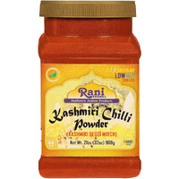 Rani Kashmiri Chilli Powder (Deggi Mirch, Low Heat) Ground Indian Spice 32oz (2lbs) 908g PET Jar ~ All Natural, Salt-Free, Vegan, Kosher, Gluten Friendly