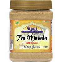 Rani Tea (Chai) Masala Indian Spice Blend 16oz (1lb) 454g Bulk PET Jar ~ All Natural, Vegan, Gluten Friendly, Salt & Sugar Free, NON-GMO, No Colors, Indian Origin (Size: 16oz (1lb) 454g)