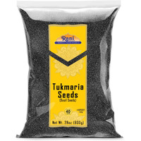 Rani Tukmaria (Holy Basil Seeds) 28oz (800g) Used for Falooda / Sabja Dessert, Spice & Ayurveda Herbal ~ All Natural, Gluten Friendly, NON-GMO, Kosher, Vegan, Indian Origin (Size: 28oz (800g))