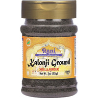 Rani Kalonji (Black Seed, Nigella Sativa, Black Cumin) Ground, Powder 3oz (85g) PET Jar ~ All Natural, Gluten Friendly, NON-GMO, Kosher, Vegan, Indian Origin