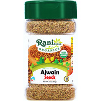 Rani Organic Ajwain Seeds (Carom Bishops Weed) Whole Indian Spice 3oz (85g) PET Jar ~ All Natural, Vegan, Gluten Friendly, NON-GMO, Indian Origin, USDA Certified Organic