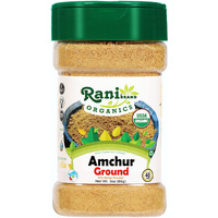 Rani Organic Amchur Ground (Dry Mango Powder) Spice 3oz (85g) PET Jar ~ All Natural, Vegan, Gluten Friendly, NON-GMO, Indian Origin, USDA Certified Organic