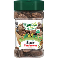 Rani Organic Black Cardamom Pods (Kali Elachi) Whole Indian Spice 2.11oz (60g) PET Jar ~ All Natural, Vegan, Gluten Friendly, NON-GMO, Indian Origin, USDA Certified Organic