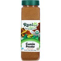 Rani Organic Cumin Powder (Jeera Powder) 16oz (1lb) 454g PET Jar ~ All Natural, Vegan, Gluten Friendly, NON-GMO, Indian Origin, USDA Certified Organic