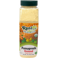Rani Organic Fenugreek (Methi) Seeds Ground Powder 16oz (1lb) 454g Jar, Trigonella foenum graecum ~ All Natural, Vegan, Gluten Friendly, Non-GMO, Kosher, Indian Origin, USDA Certified Organic