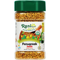 Rani Organic Fenugreek (Methi) Seeds Whole 5.29oz (150g) PET Jar, Trigonella Foenum Graecum ~ All Natural, Vegan, Gluten Friendly, NON-GMO, Indian Origin, USDA Certified Organic