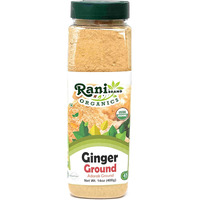 Rani Organic Ginger (Adarak) Powder Ground, Spice 14oz (400g) PET Jar ~ All Natural, Vegan, Gluten Friendly, NON-GMO, Indian Origin, USDA Certified Organic