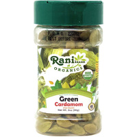 Rani Organic Green Cardamom Pods Spice (Hari Elachi) 2oz (56g) PET Jar ~ All Natural, Vegan, Gluten Friendly, NON-GMO, Indian Origin, USDA Certified Organic