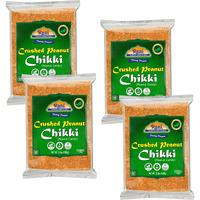 Rani Crushed Peanut Chikki (Brittle Candy) 3.5oz (100g) x Pack of 4 ~ All Natural, Vegan, No colors, Gluten Friendly, Indian Origin