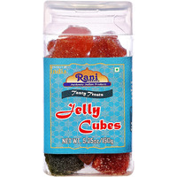 Rani Jelly Cubes 5.25oz (150g) Vacuum Sealed, Easy Open Top, Resealable Container ~ Indian Tasty Treats, Vegan, Gluten Friendly, NON-GMO, Indian Origin
