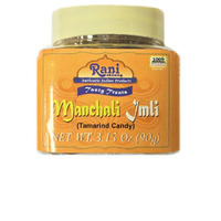 Rani Manchali Imli (Tamarind and Mango Candy) 3.15oz (90g) Individually Wrapped, PET Jar ~ All Natural, Vegan, Gluten Friendly, NON-GMO, Indian Origin & Taste