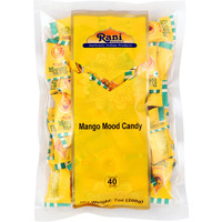 Rani Mango Mood Candy 7oz (200g) Individually Wrapped ~ Indian Tasty Treats, Vegan, Gluten Friendly, NON-GMO, Indian Origin