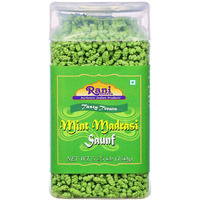Rani Mint Madrasi Saunf 5.25oz (150g) Vacuum Sealed, Easy Open Top, Resealable Container ~ Indian Tasty Treats, Vegan, Gluten Friendly, NON-GMO, Indian Origin