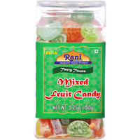 Rani Mixed Fruit Candy 5.25oz (150g) Vacuum Sealed, Easy Open Top, Resealable Container ~ Indian Tasty Treats, Vegan, Gluten Friendly, NON-GMO, Indian Origin