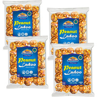 Rani Peanut Ladoo (Round Peanut Brittle Candy) 7oz (200g) x Pack of 4 ~ All Natural, Vegan, No colors, Gluten Friendly, Indian Origin