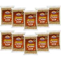 Rani Sesame Chikki (Brittle Candy) 3.5oz (100g) x Pack of 10 ~ All Natural, Vegan, Kosher, No colors, Gluten Friendly, Indian Origin