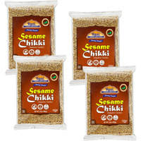 Rani Sesame Chikki (Brittle Candy) 3.5oz (100g) x Pack of 4 ~ All Natural, Vegan, Kosher, No colors, Gluten Friendly, Indian Origin
