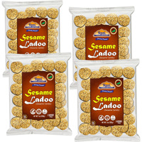 Rani Sesame Ladoo (Round Sesame Brittle Candy) 7oz (200g) x Pack of 4 ~ All Natural, Vegan, No colors, Gluten Friendly, Indian Origin