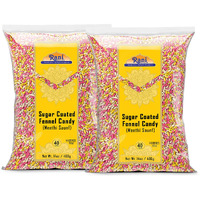 Rani Sugar Coated Fennel Candy 14oz (400g) - [Pack of 2 / 800g 28oz total] ~ Indian After Meal Digestive Treat, Vegan, Gluten Friendly, NON-GMO, Indian Origin (Size: 14oz (400g))