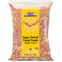 Rani Sugar Coated Fennel Candy 14oz (400g) ~ Indian After Meal Digestive Treat, Vegan, Gluten Friendly, NON-GMO, Kosher, Indian Origin (Size: 14oz (400g))