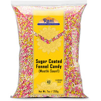 Rani Sugar Coated Fennel Candy 7oz (200g) ~ Indian After Meal Digestive Treat, Vegan, Gluten Friendly, NON-GMO, Kosher, Indian Origin (Size: 7oz (200g))