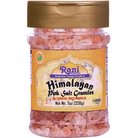 Rani Himalayan Pink Salt Granules (84 Essential Trace Minerals) 7oz (200g) PET Jar ~ All Natural, Vegan, Gluten Friendly, NON-GMO, Kosher, Indian Origin
