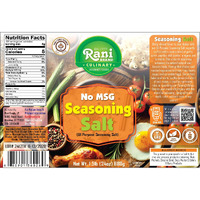 Rani No MSG Seasoning Salt (All Purpose Seasonign Salt) 24oz (1.5lbs) 680g PET Jar ~ All Natural, Gluten Friendly, NON-GMO, Kosher, Vegan, Indian Origin