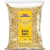 Rani Daliya Split (Roasted Split Chickpeas Dalia) 400g (14oz) ~ All Natural, Vegan, Indian Origin