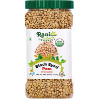 Rani Organic Black Eyed Peas (Dried Lobia) 64oz (4lbs) 1.81kg Bulk PET Jar ~ All Natural, Vegan, Gluten Friendly, NON-GMO, Indian Origin, USDA Certified Organic
