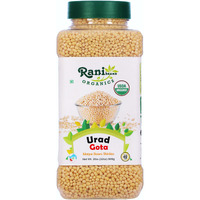 Rani Organic Urid/Urad Whole Gota (Matpe Beans Skinless) Indian Lentils 32oz (2lbs) 908g PET Jar ~ All Natural, Vegan, Gluten Friendly, NON-GMO, Indian Origin, USDA Certified Organic