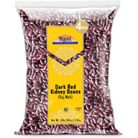 Rani Red Kidney Beans, Dark 64oz (4lbs) 1.81kg Bulk ~ All Natural, Vegan, Gluten Friendly, NON-GMO, Kosher, Raj Mah