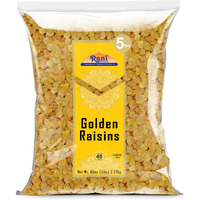 Rani Golden Raisins 80oz (5lbs) 2.27kg Bulk ~ All Natural, Gluten Friendly, NON-GMO, Vegan, Product of USA