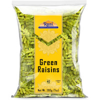Rani Green Raisins 7oz (200g) ~ All Natural, Gluten Friendly, NON-GMO, Kosher, Vegan, Product of USA