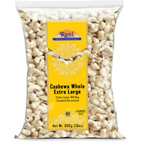Rani Raw Cashews Whole W180 Extra Large (uncooked, unsalted) 28oz (800g) ~ All Natural, No Preservatives, Vegan, NON-GMO, Kosher, Gluten Friendly